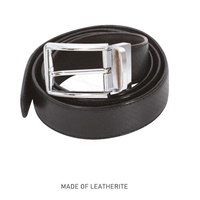Black leather belt MW (code-34)