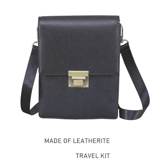 Black leather office bag MW (code-25)