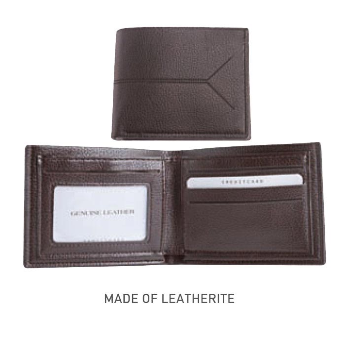 Black matte leather wallet MW (code-8)