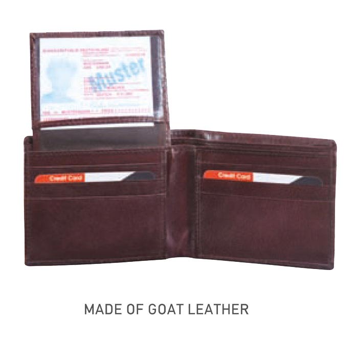 Brown leather wallet MW (code-17)
