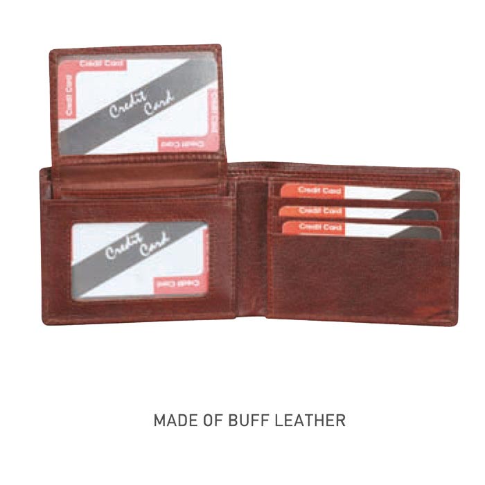 Brown leather wallet MW (code-21)