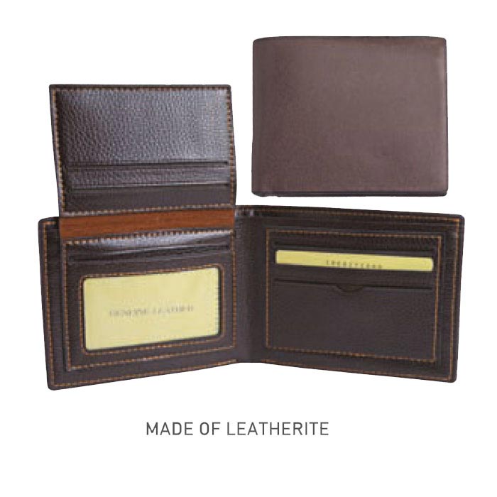 Plain brown leather wallet MW (code-10)